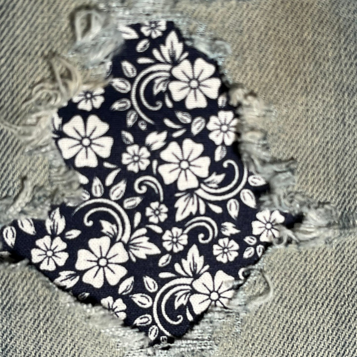 Navy Blue Floral