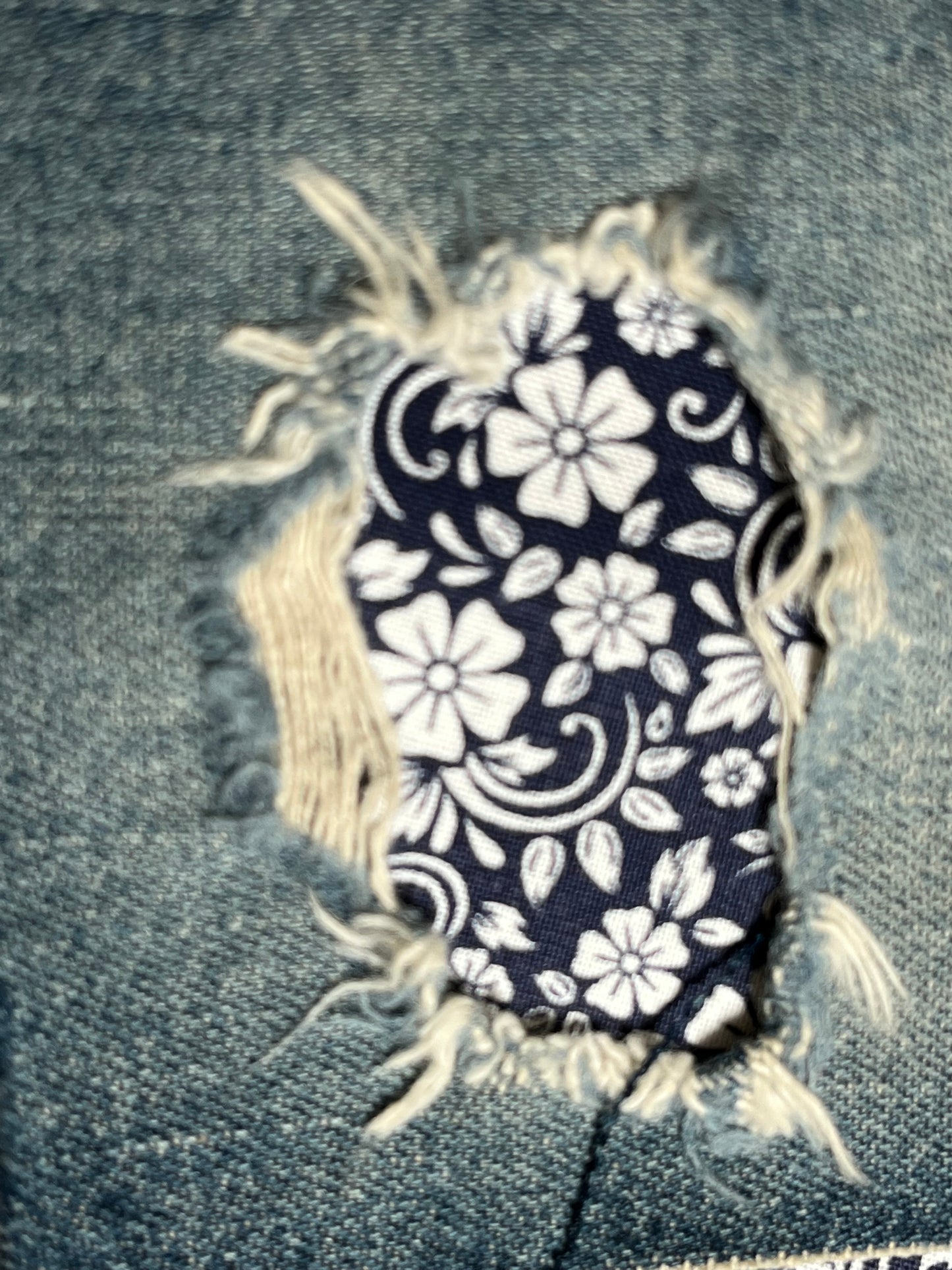 Navy Blue Floral
