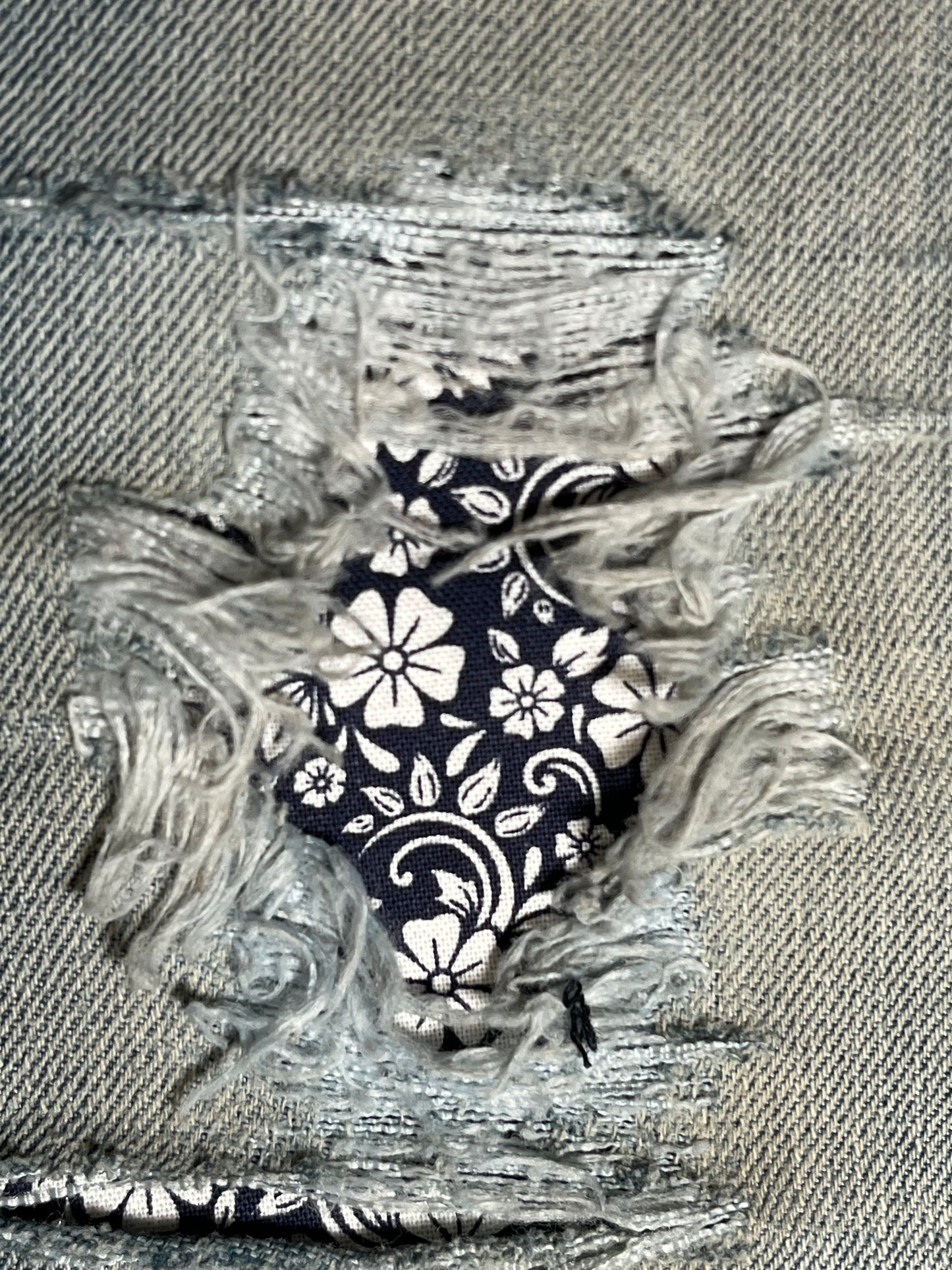 Navy Blue Floral
