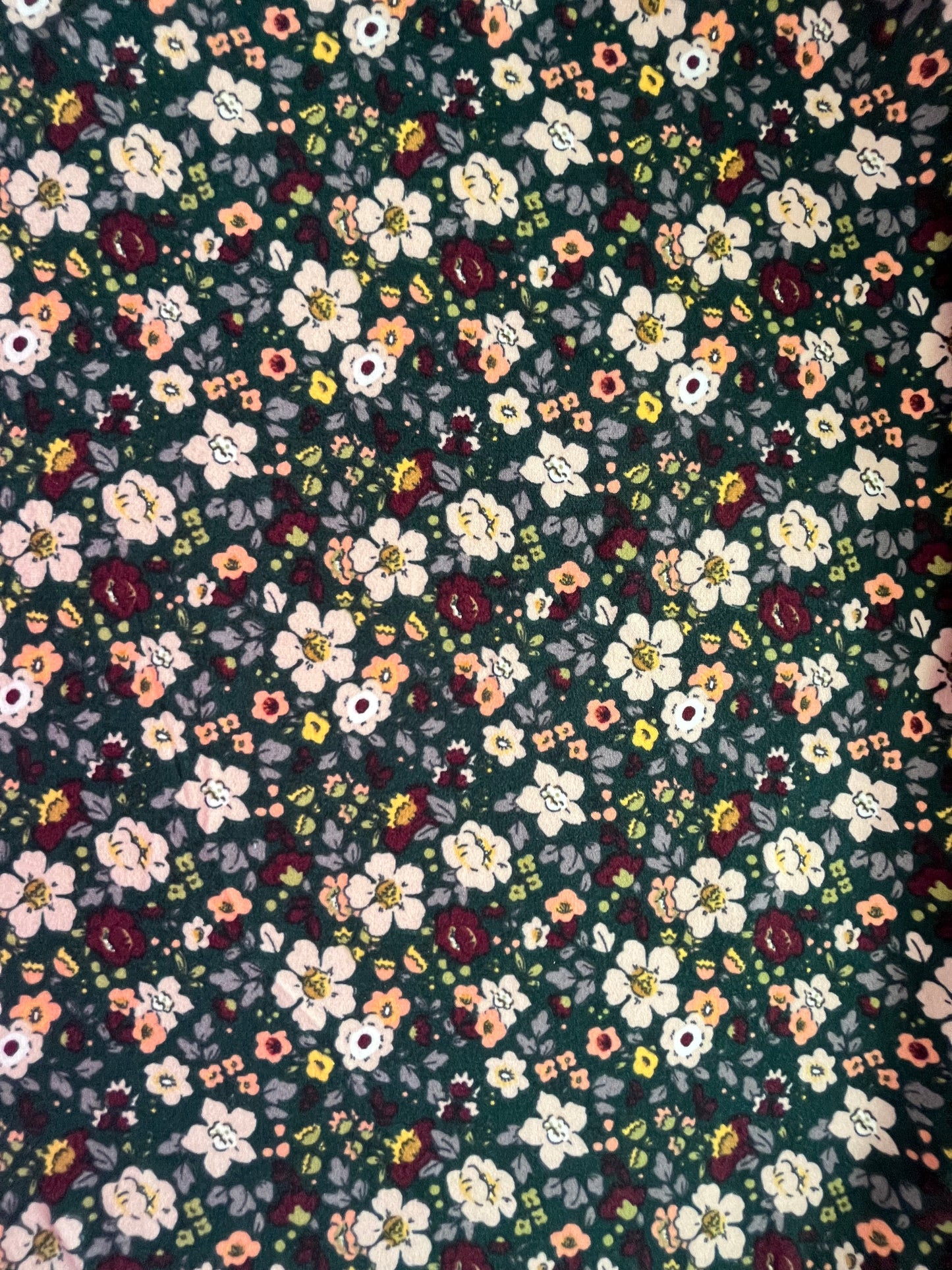 Dark Ditsy Floral STRETCH