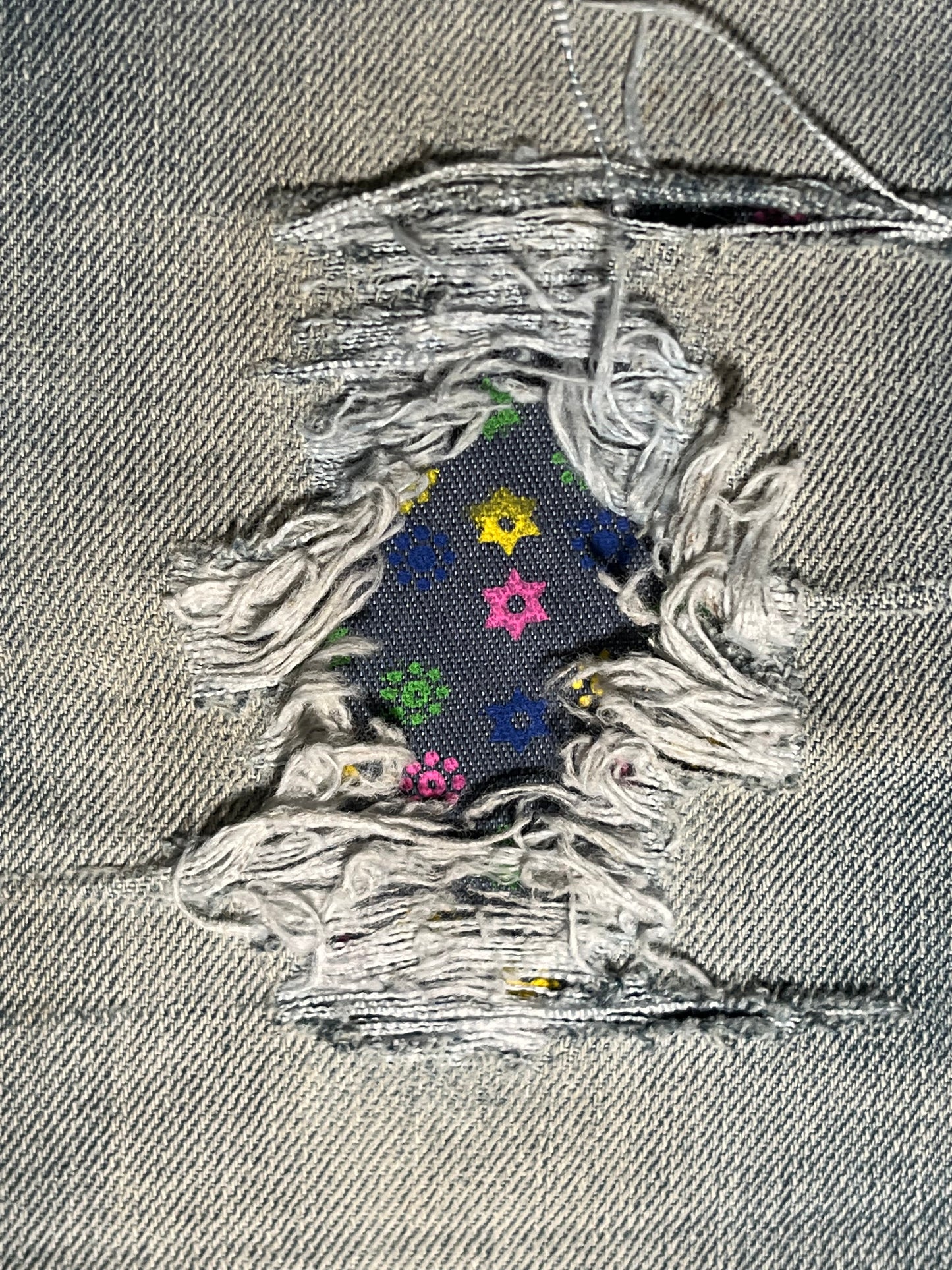 Wheel of Stars Denim (Pretty Patches)