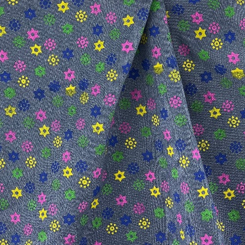 Wheel of Stars Denim (Pretty Patches)