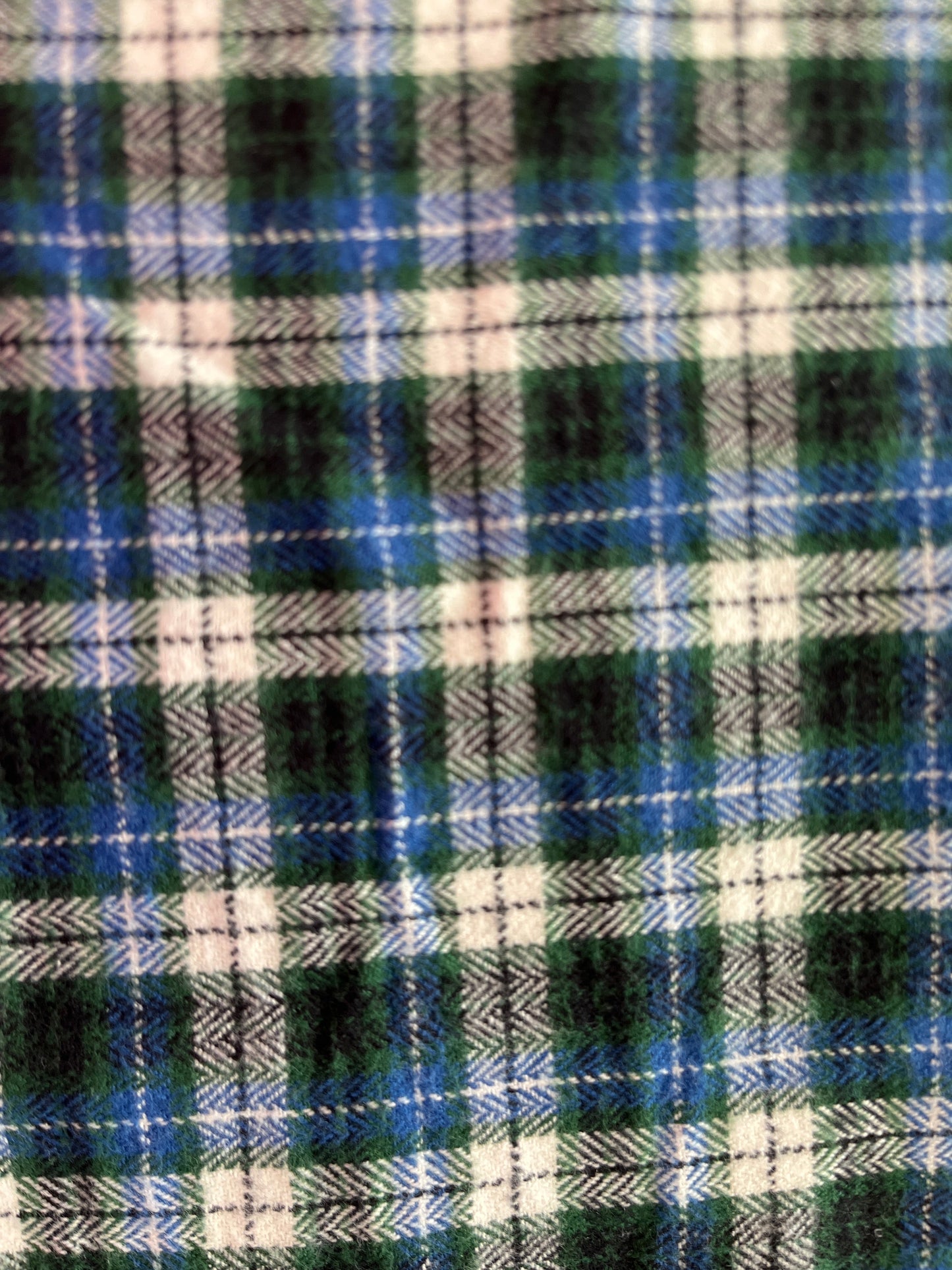 Blue, Green and Black Plaid