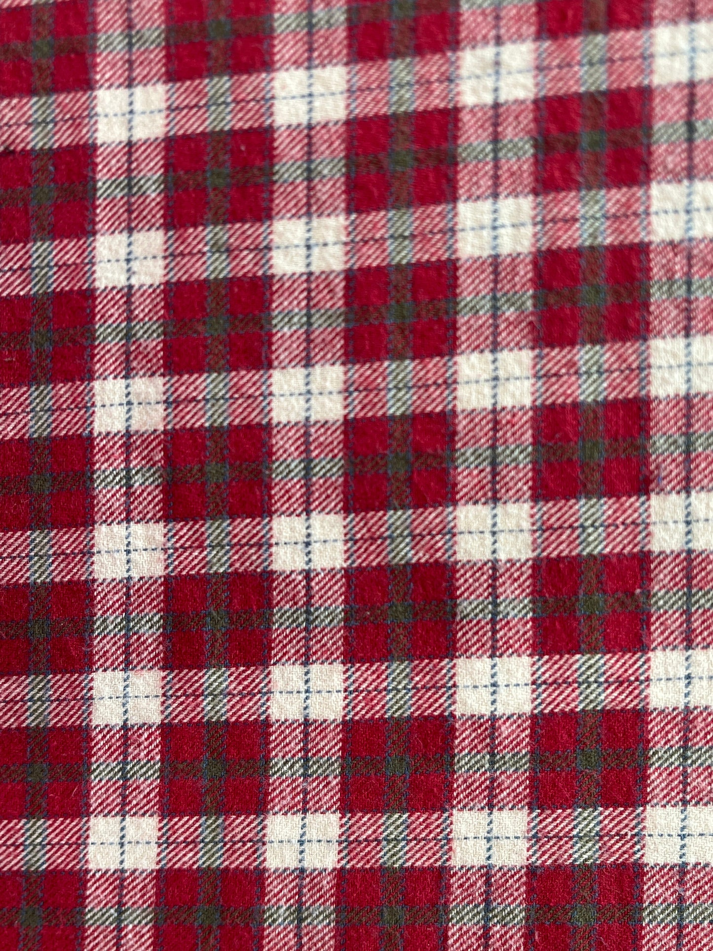 Red and Ivory Plaid
