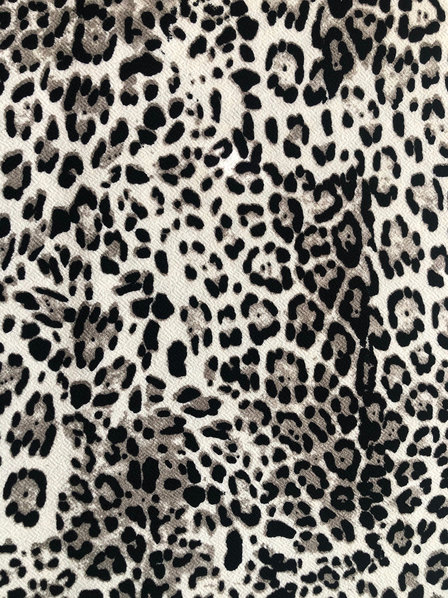 Ivory & Gray Cheetah Leopard STRETCH