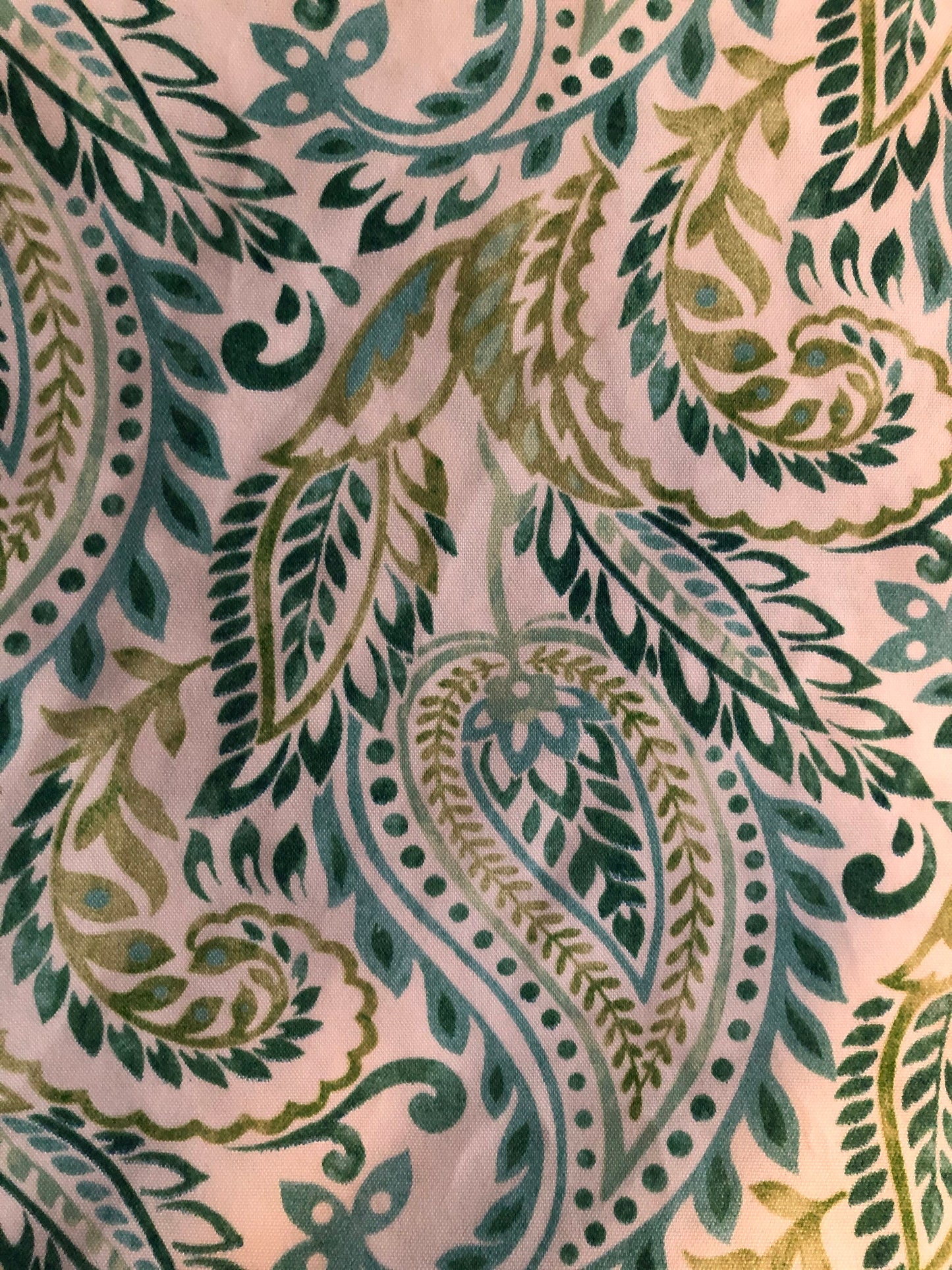 Teal and Green Leaf "Pretty Patches"