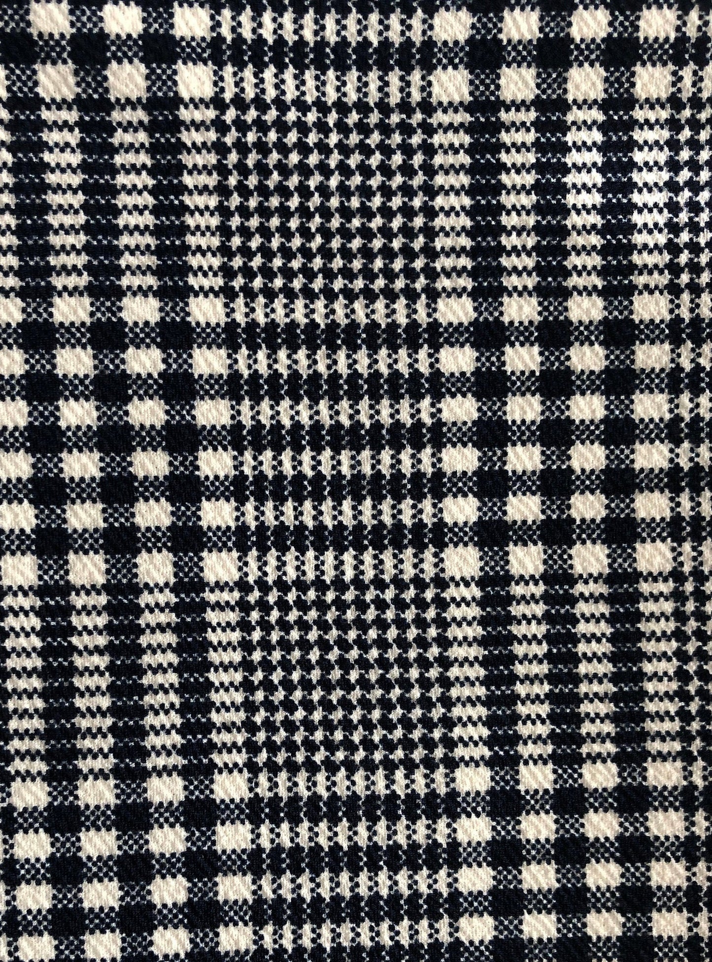 Navy Blue Plaid STRETCH