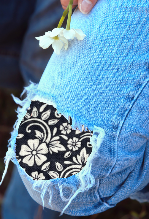Navy Blue Floral