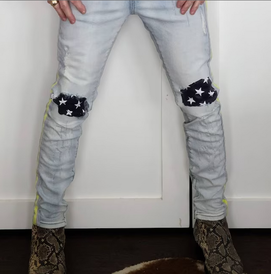 White Stars on Navy (Pretty Patches)
