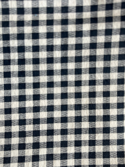 Navy Blue Gingham Check