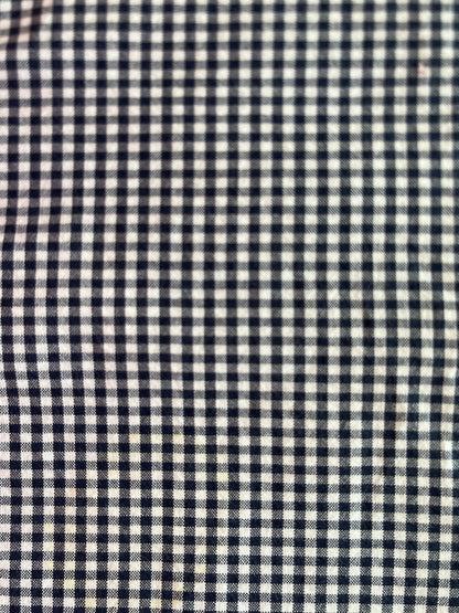Navy Blue Gingham Check