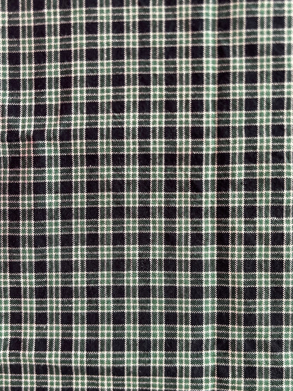 Dark Green and Black Plaid