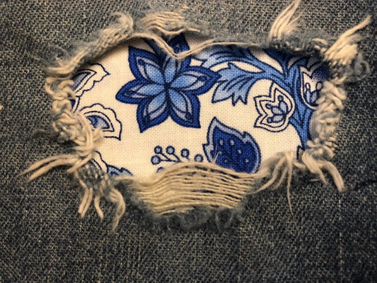Peacocks in Blue