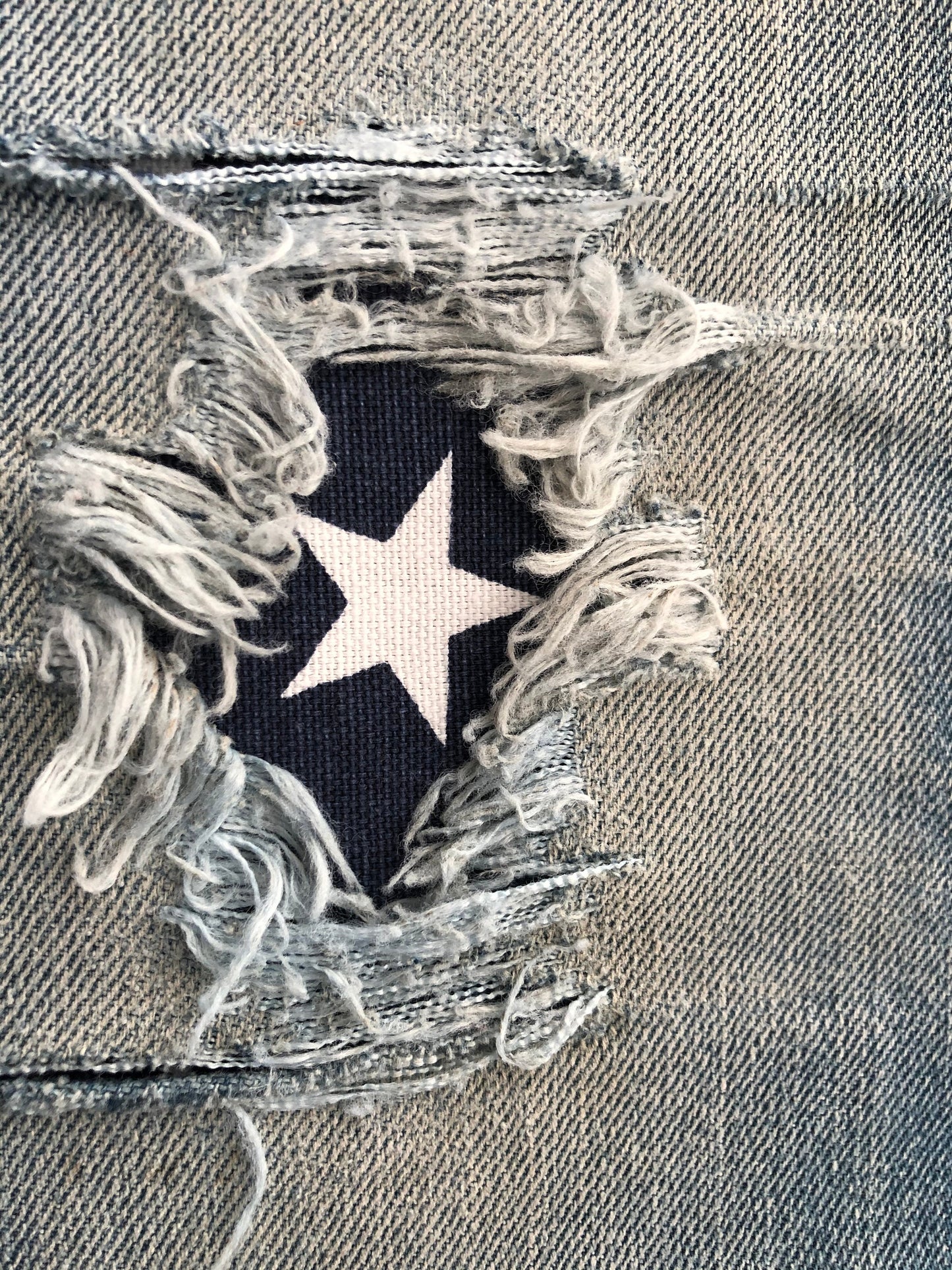White Stars on Navy (Pretty Patches)
