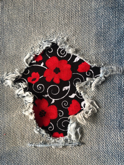 Red Poppy on Black