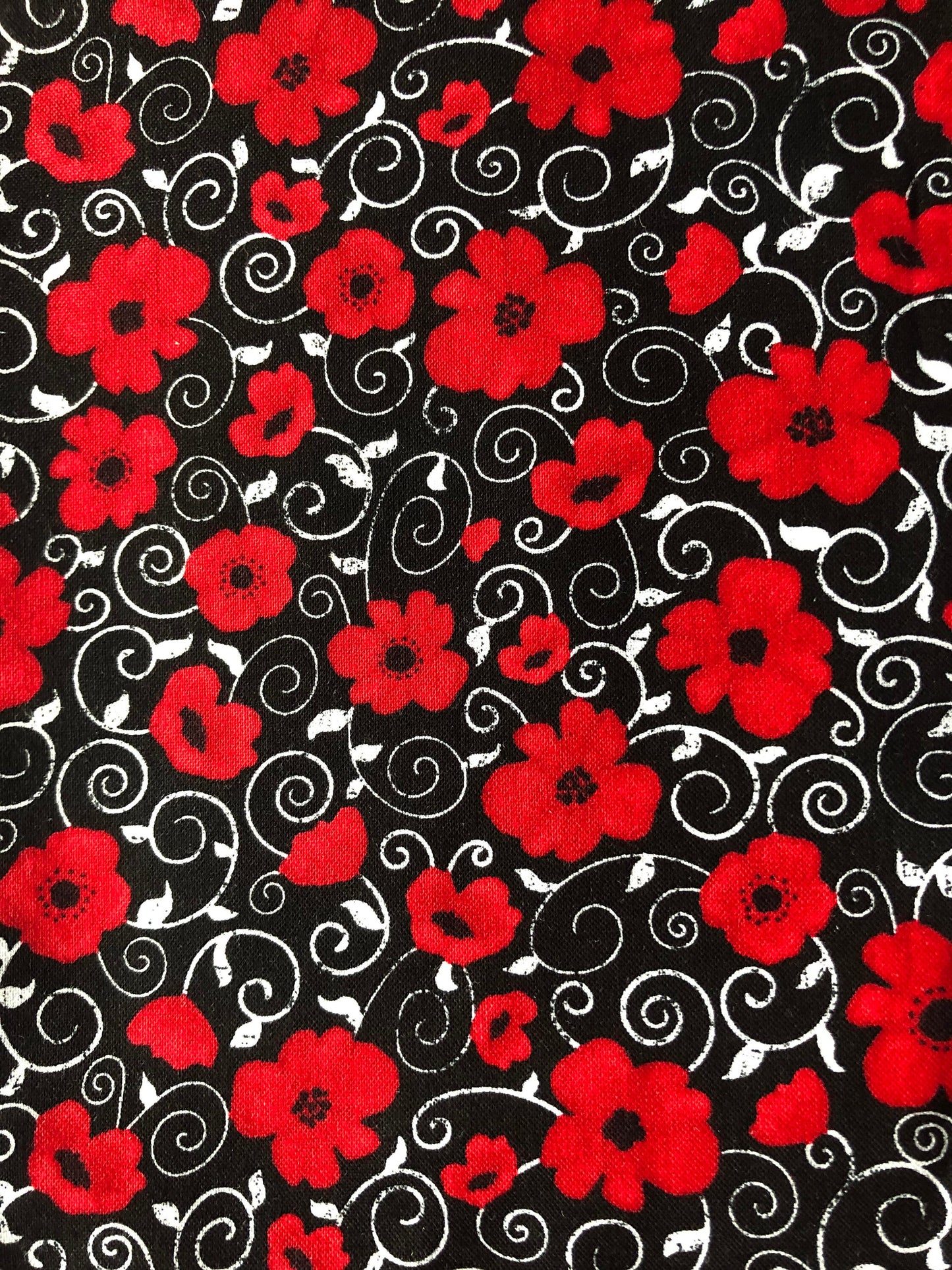 Red Poppy on Black