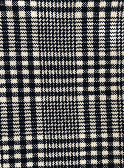 Navy Blue Plaid STRETCH
