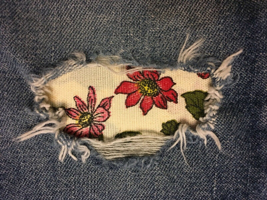 Antique Red Floral