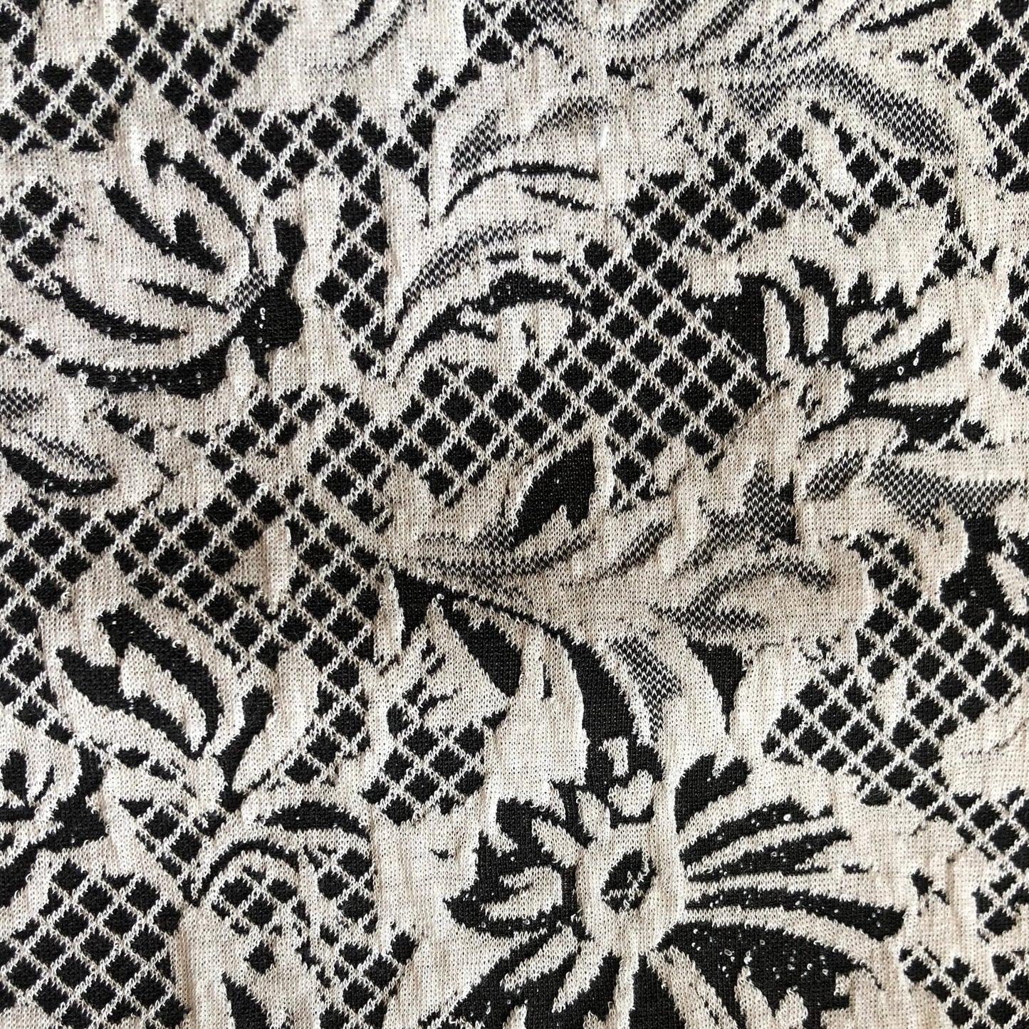 Black and White Modern Texture STRETCH with or without backing