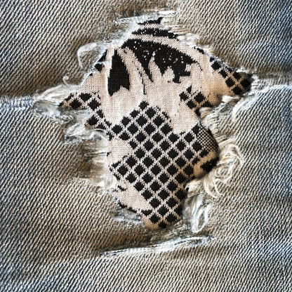 Black and White Modern Texture STRETCH with or without backing