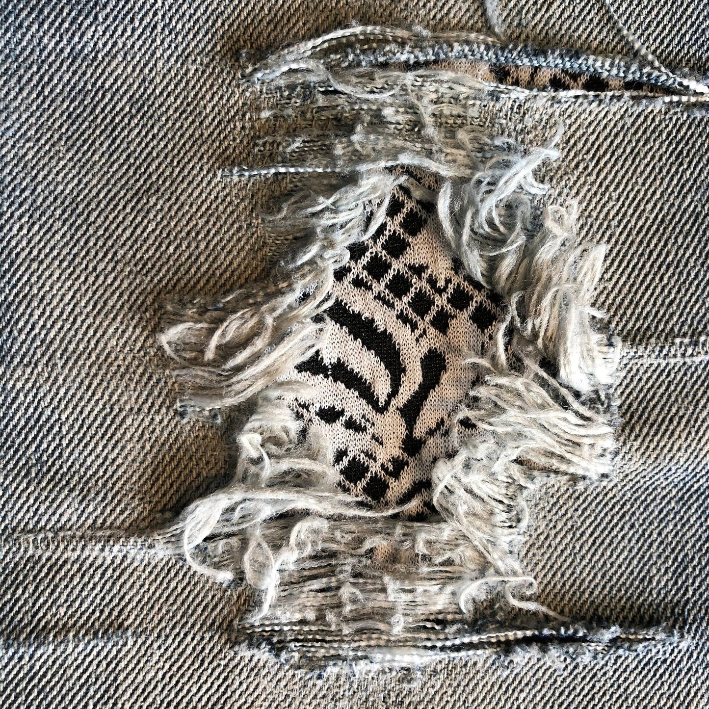 Black and White Modern Texture STRETCH with or without backing
