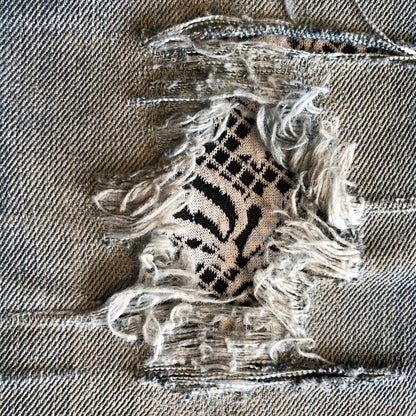 Black and White Modern Texture STRETCH with or without backing